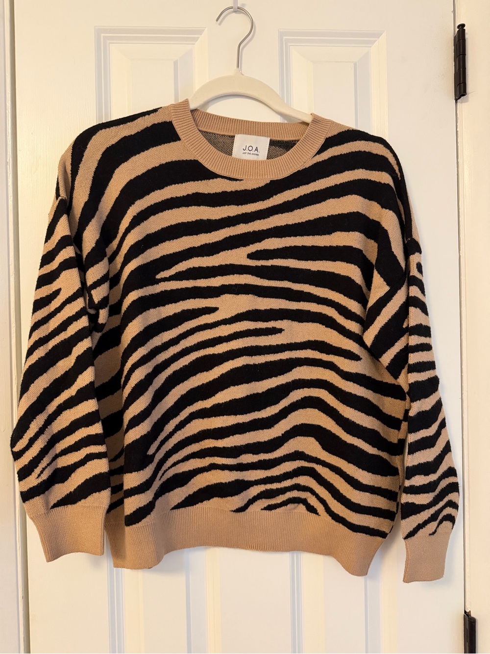 J.O.A. Zebra Print Sweater